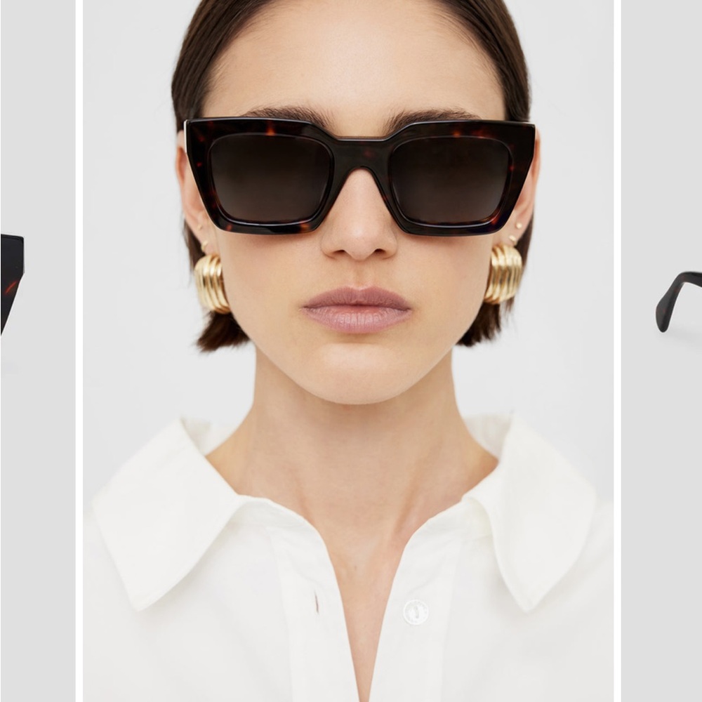 Anine Bing Black Indio Sunglasses